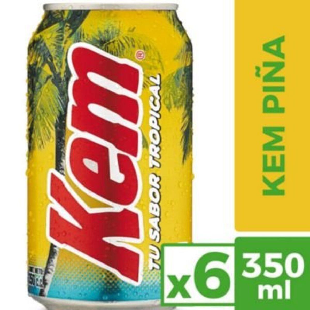 KEM - Pack 6 Bebidas Kem Piña Lata 350 ml