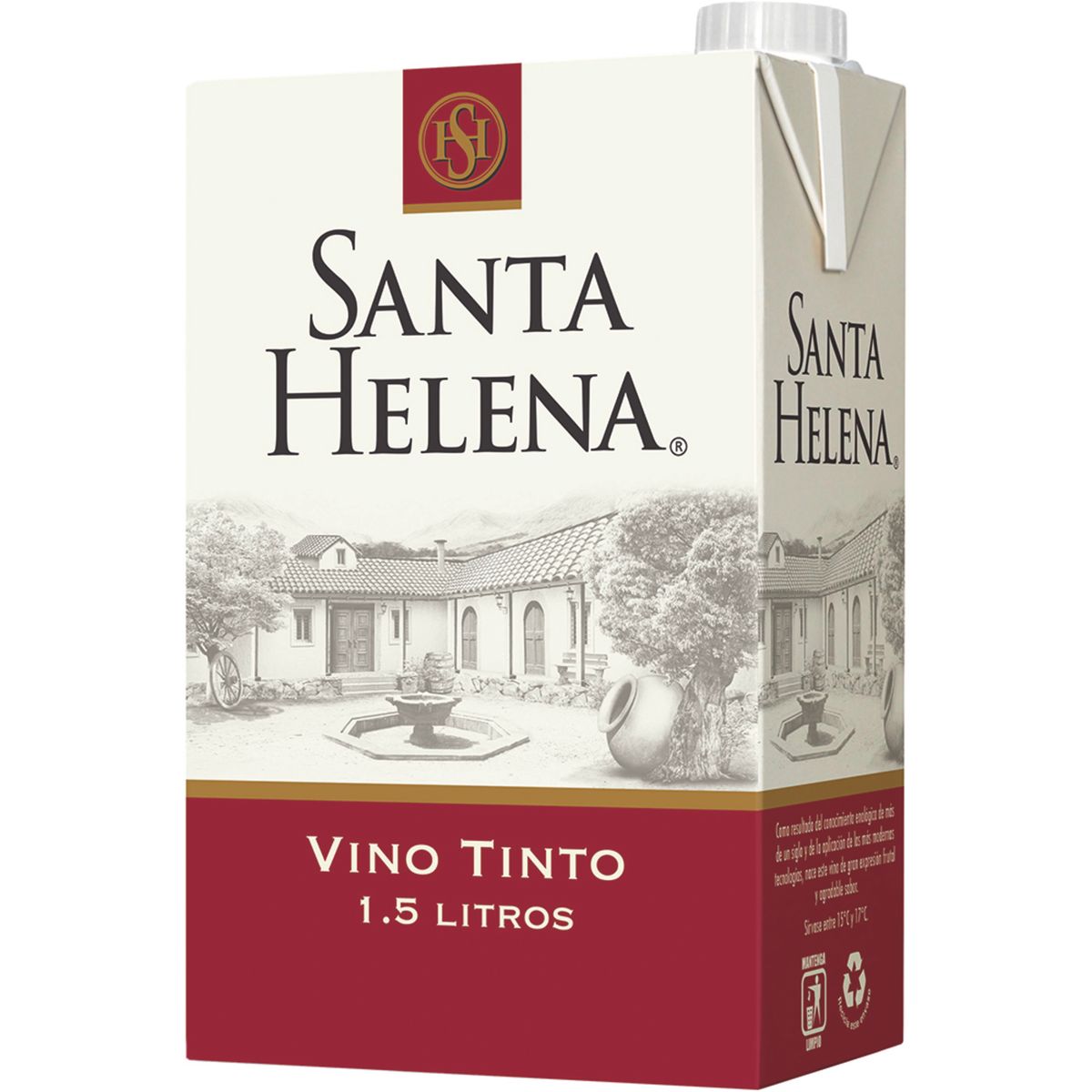 SANTA HELENA - Vino Tinto Tinto Cartón