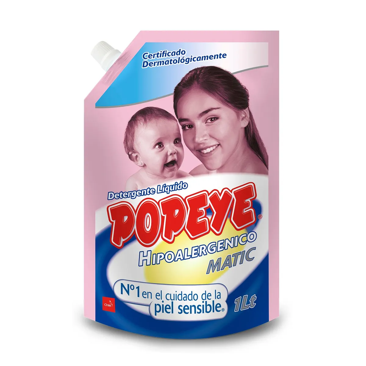 POPEYE - Detergente Líquido Hipoalergénico Bebé Doypack Popeye 1 lt