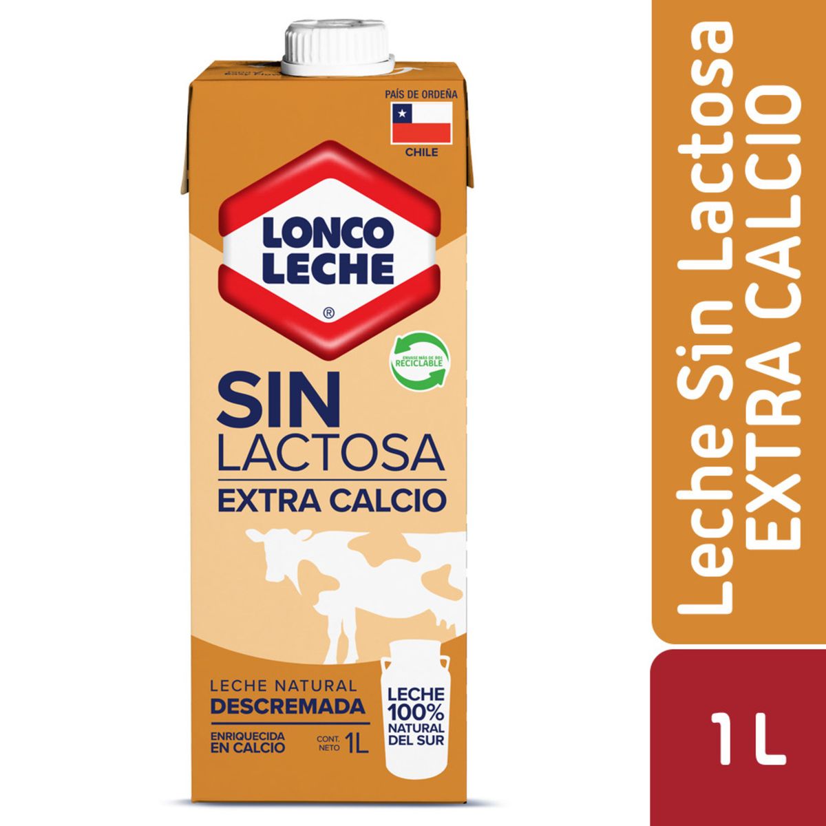 LONCOLECHE - Leche Descremada Extra Calcio Sin Lactosa