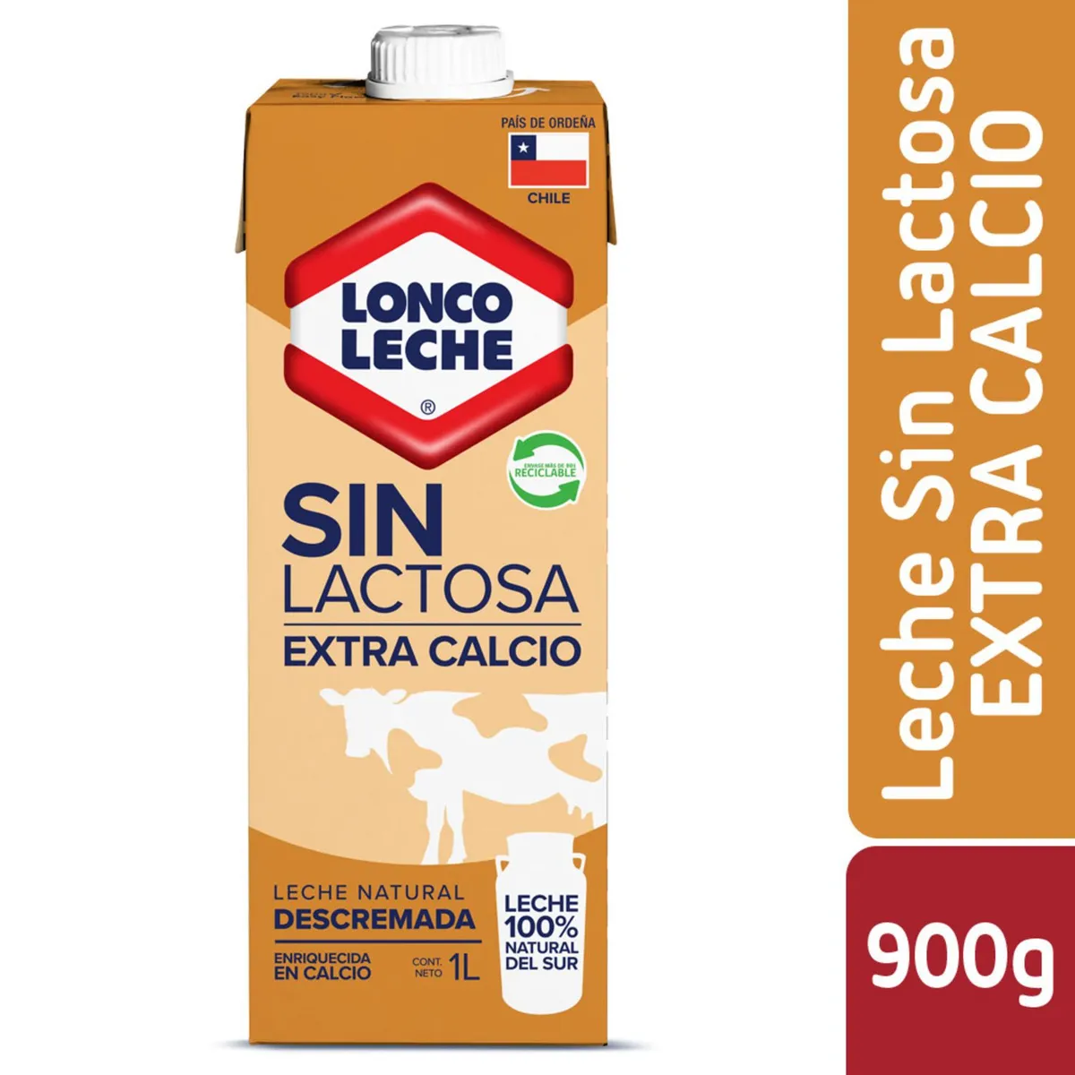 LONCOLECHE - Pack Leche Descremada Extra Calcio Sin Lactosa