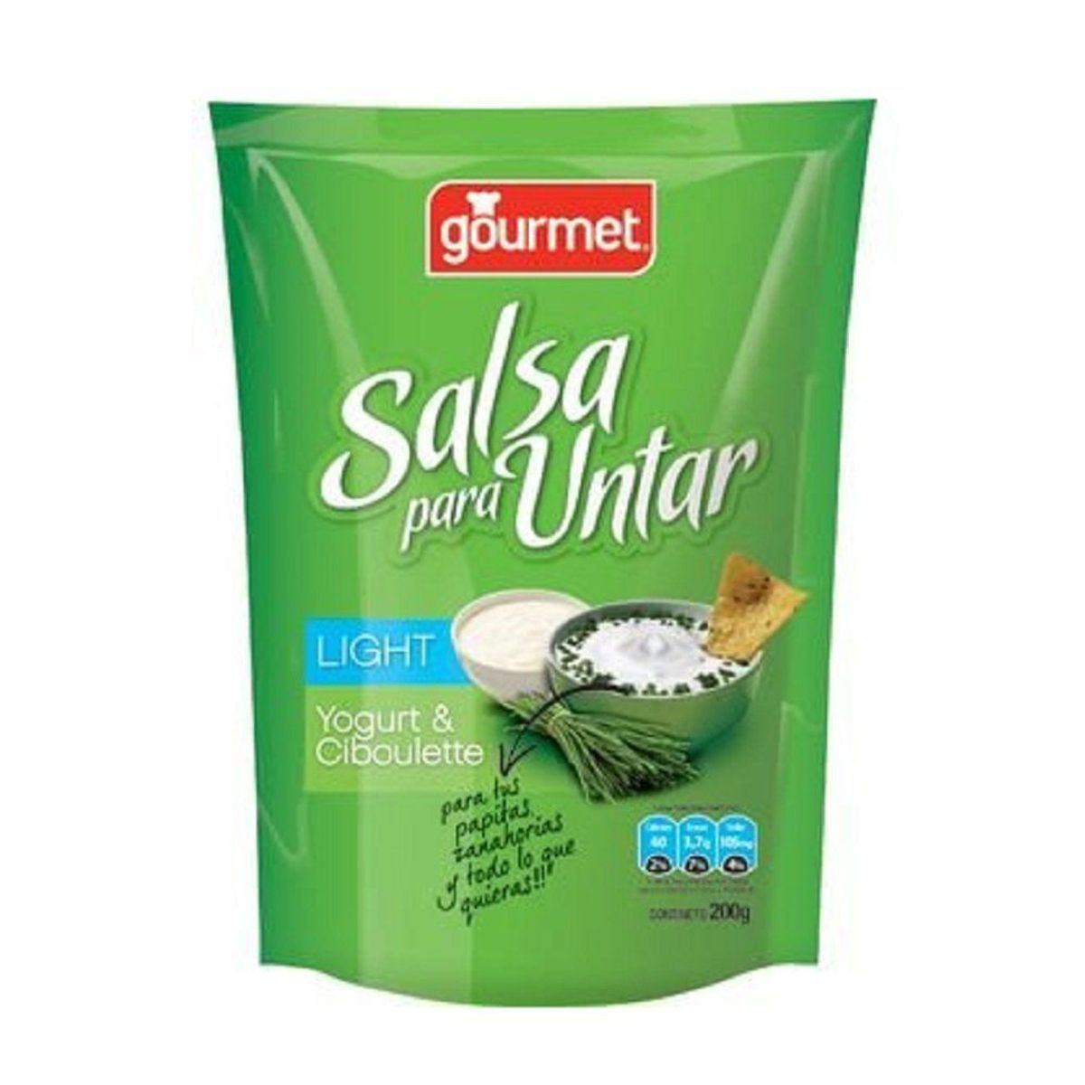 GOURMET - Salsa Para Untar Yoghurt Ciboulette Light