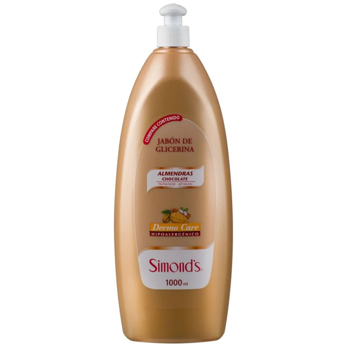 SIMONDS - Jabón Líquido Simon's Dermo Care Glicerina con Almendras y Chocolate 1 L