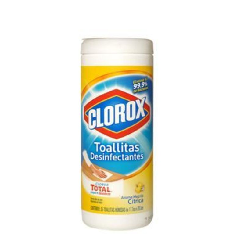 CLOROX - TOALLITAS DESINFECTANTES LEMON FRESH 35 UNID.