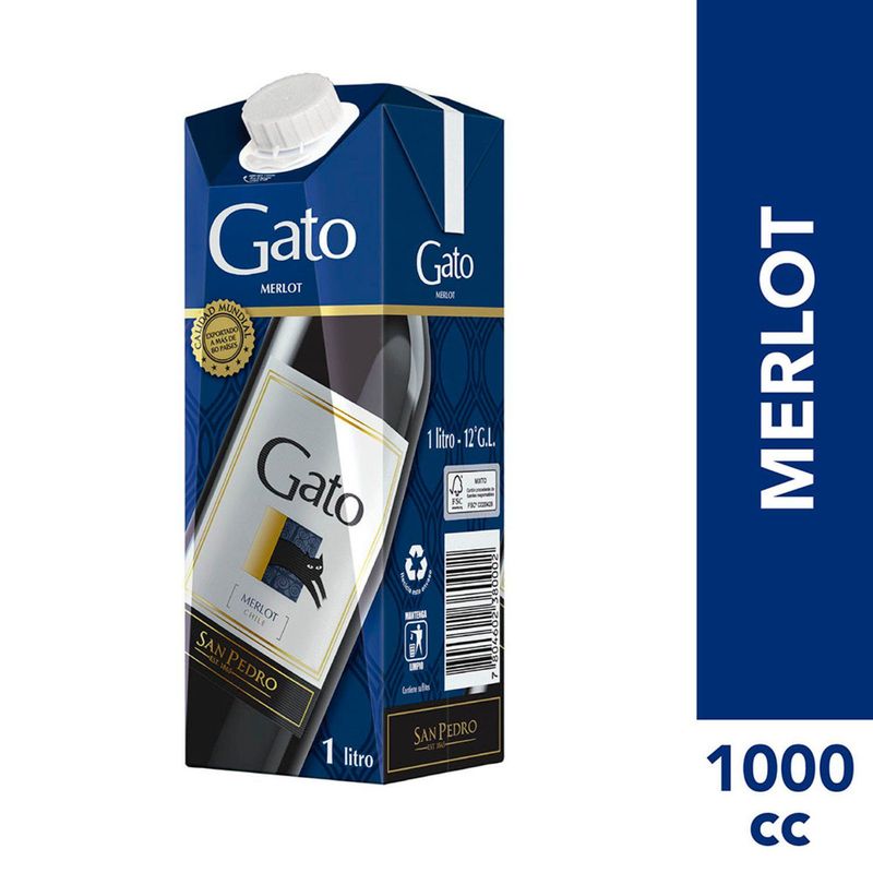 GATO - Vino Gato Merlot Caja 11.5°