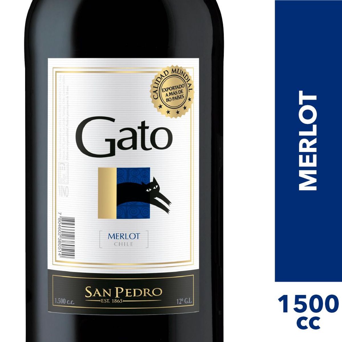 GATO - Vino Tinto Merlot Botellón
