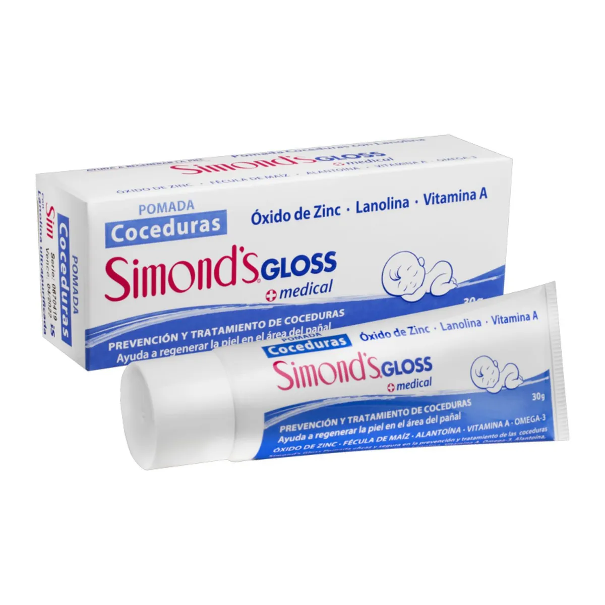 SIMONDS - Pomada Coceduras Simonds Gloss 60 g