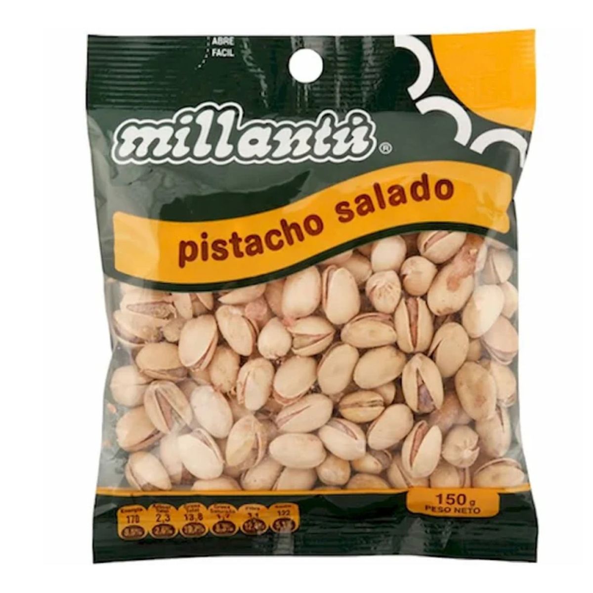 MILLANTU - Pistacho Salado Millantu 150 g