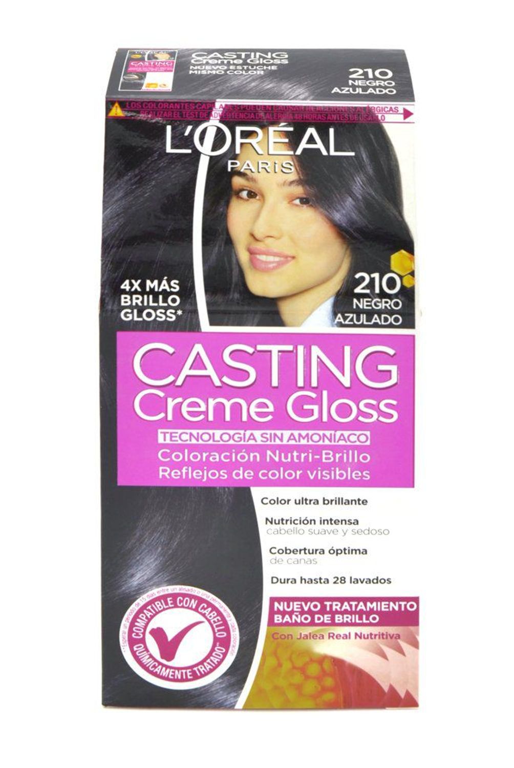 CASTING - Tintura Casting Creme Gloss 210 Negro Azulado.