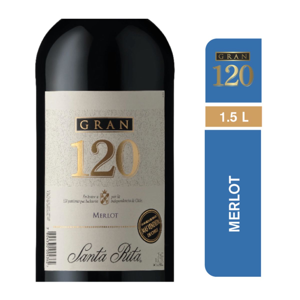 120 - Vino Tinto Merlot Familiar Botellon