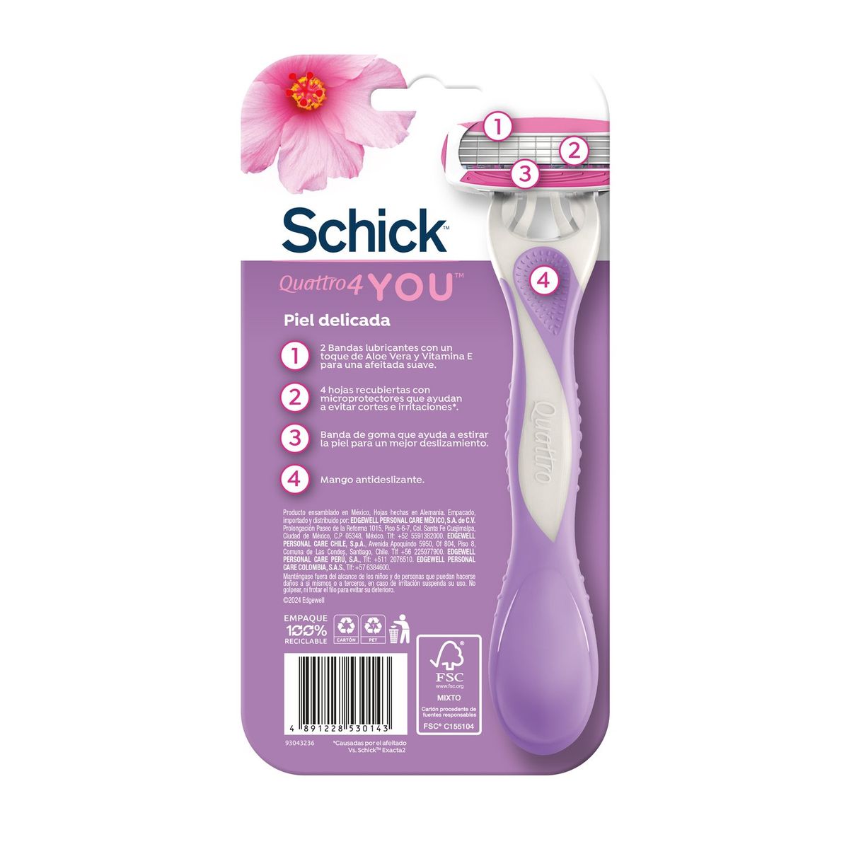 SCHICK - Maquina Quatro For Woman