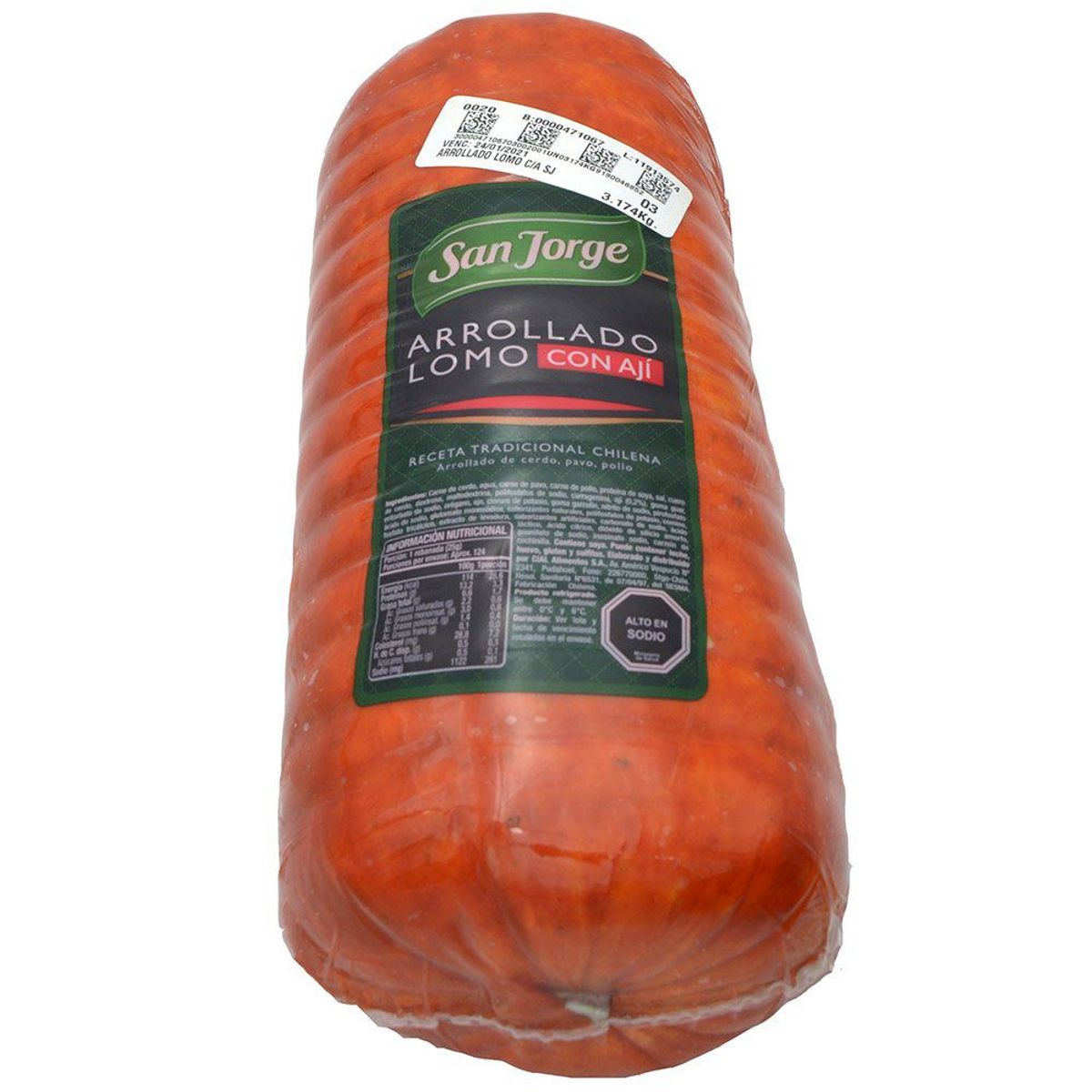 SAN JORGE - Arrollado Lomo con Ají Granel