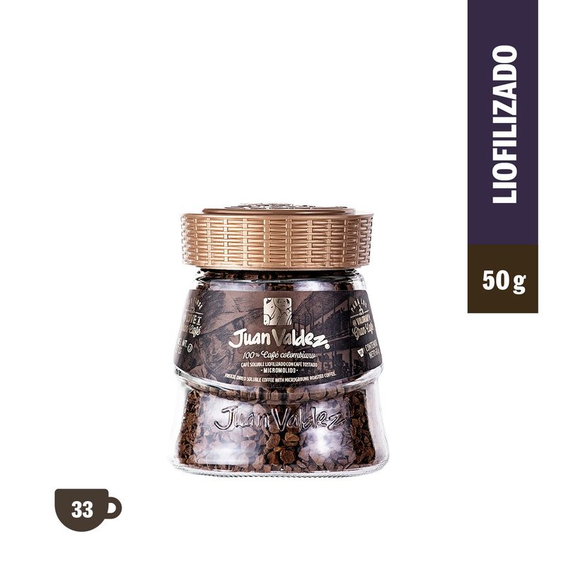 JUAN VALDEZ - Café Soluble Liofilizado Clásico 50g