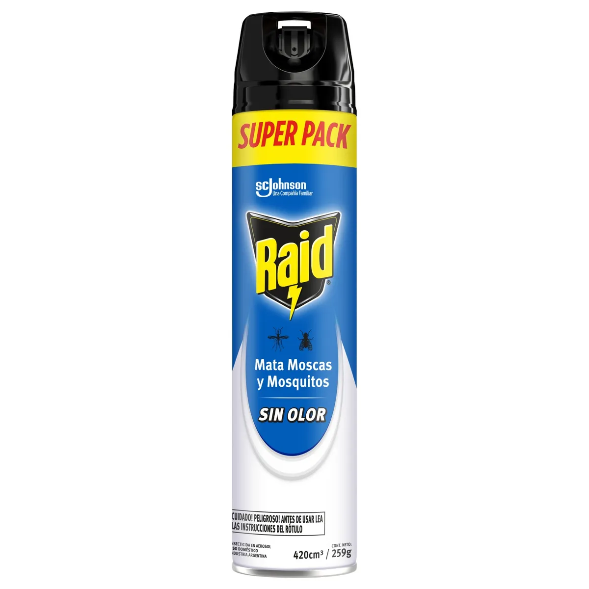 RAID - Insecticida  Raid Mata Moscas y Mosquitos Sin Olor Aerosol 420 ml