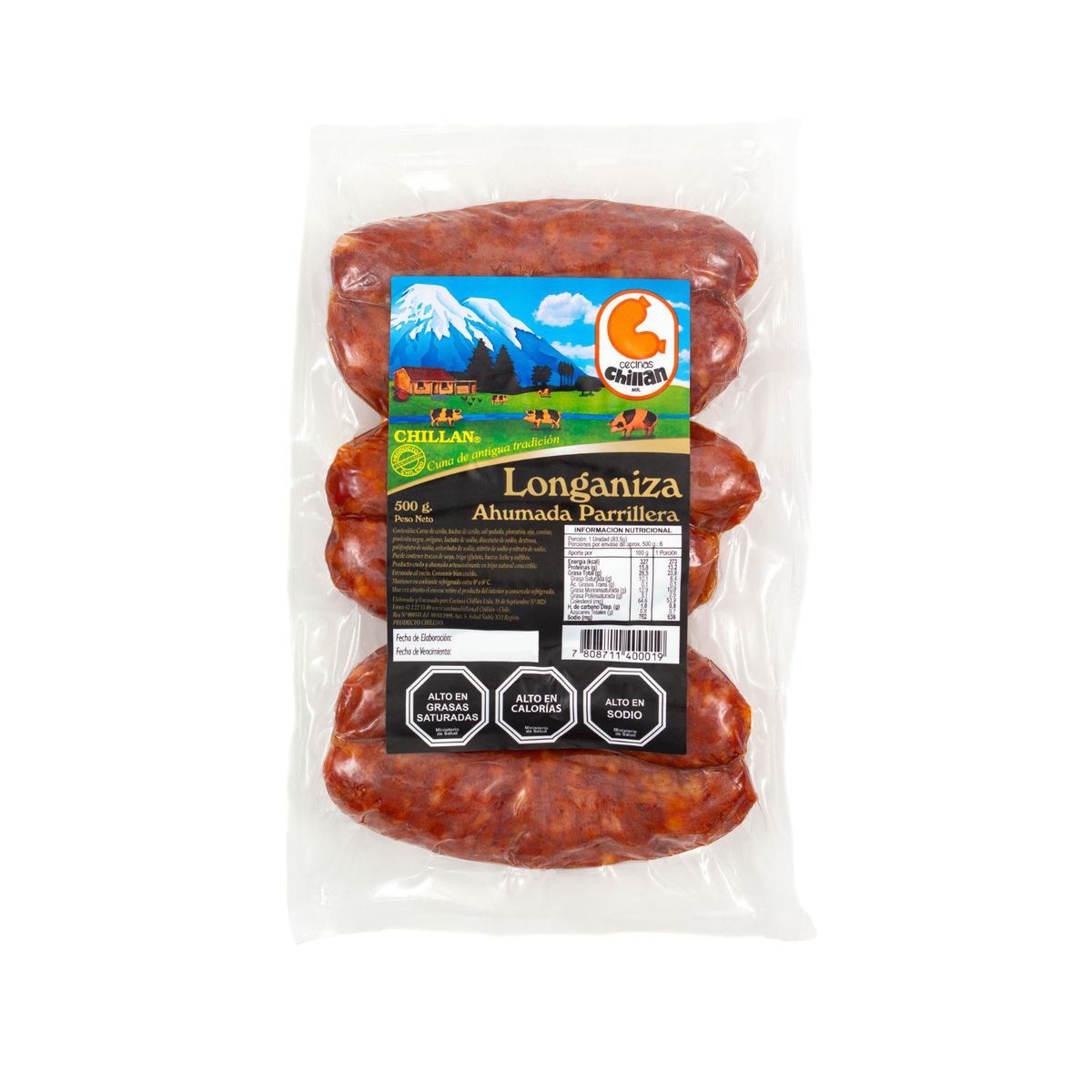 CHILLAN - Longaniza Ahumada Parrillera