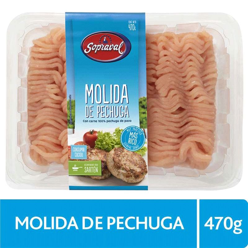 SOPRAVAL - Carne Molida de Pechuga de Pavo Sopraval 470 g