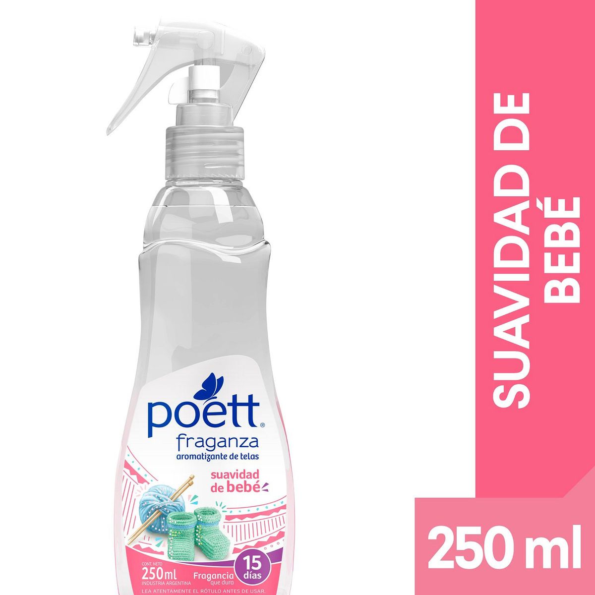POETT - Aromatizante de Telas Fraganza Suavidad de Bebé Poett 250 ml