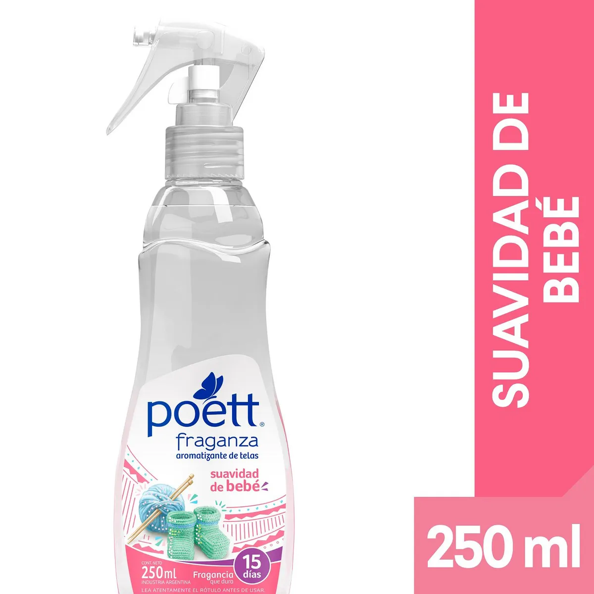 POETT - Aromatizante de Telas Fraganza Suavidad de Bebé Poett 250 ml