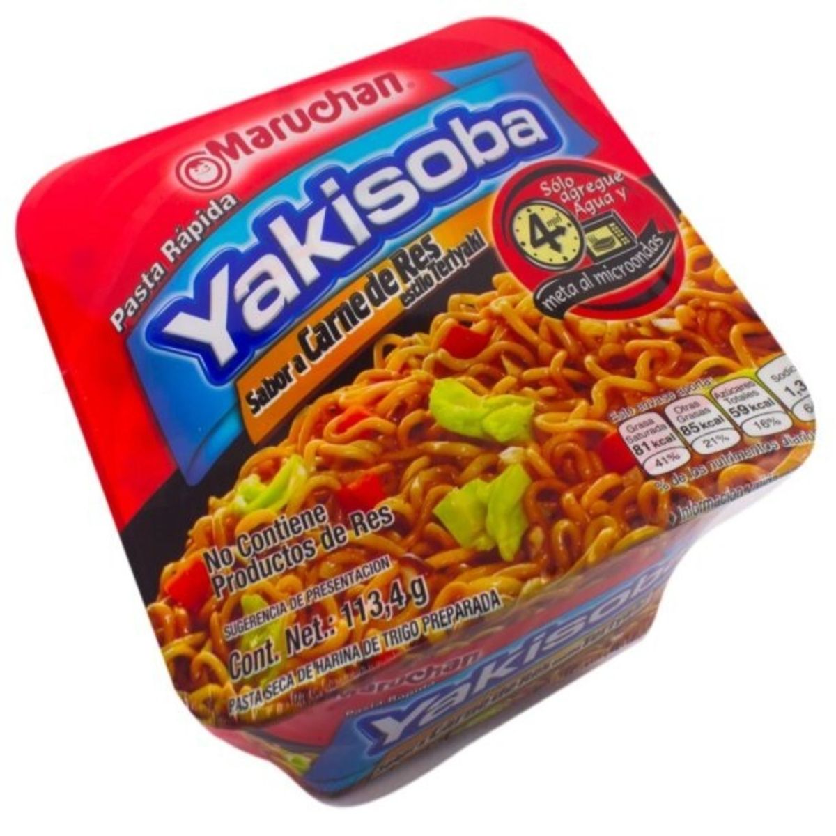 MARUCHAN - PASTA RAPIDA YAKISOBA SABOR TERIYAKI 112.5 GRS