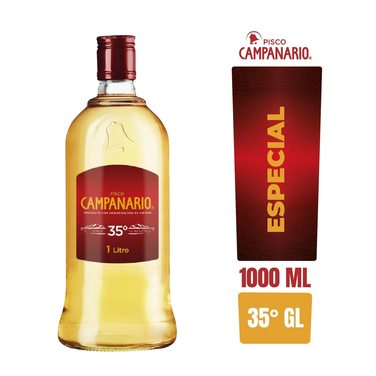 CAMPANARIO - Pisco Campanario 35° Gl