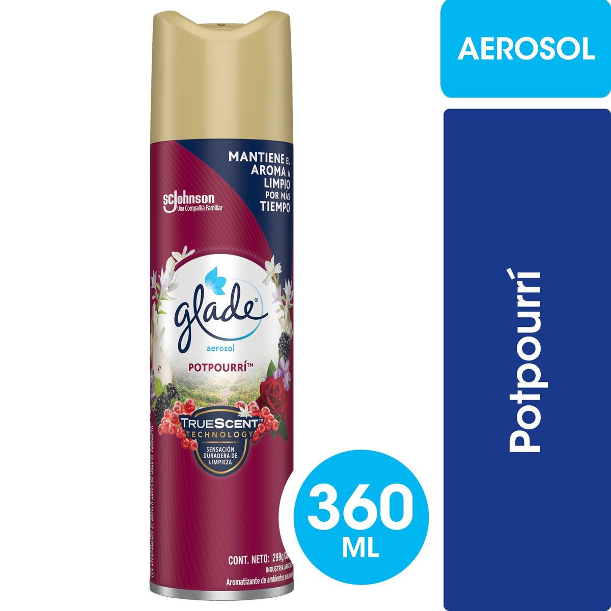 GLADE - Desodorante Ambiental Glade Aerosol Potpurri 360 ml