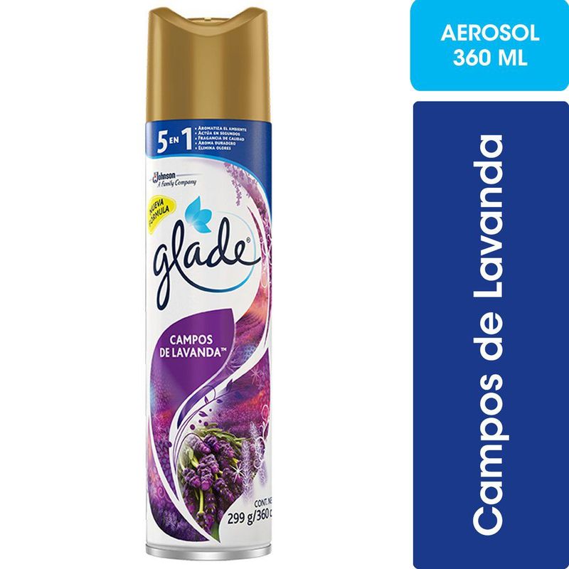 GLADE - DESOD. GLADE AER LAVANDA 360 CC..
