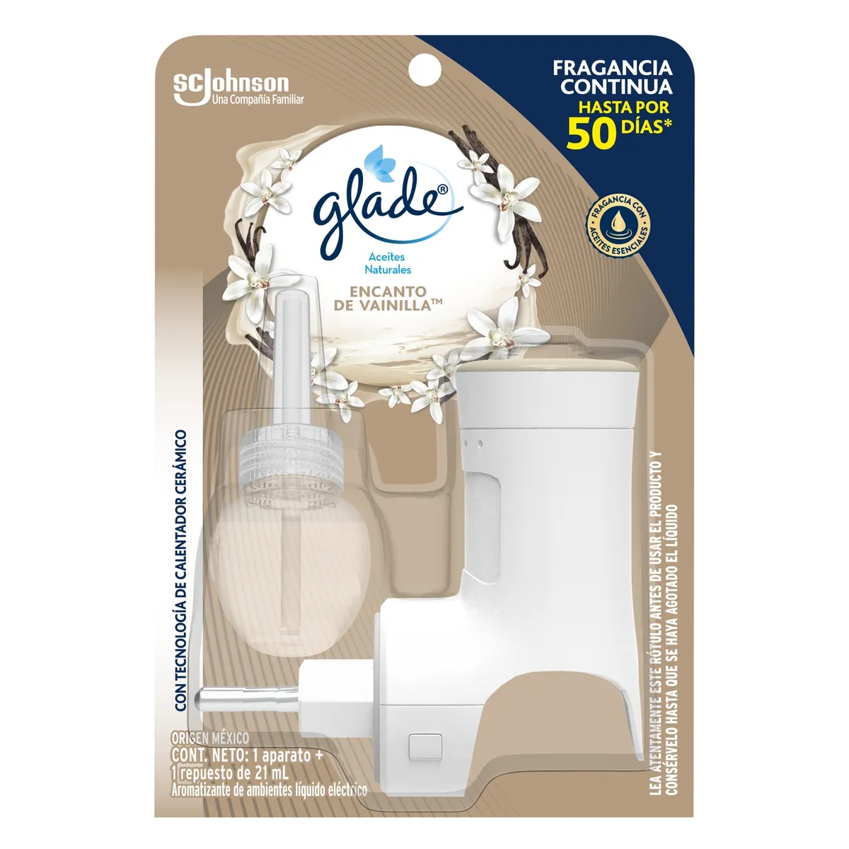 GLADE - Pack Desodorante Ambiental Aceite Vainilla