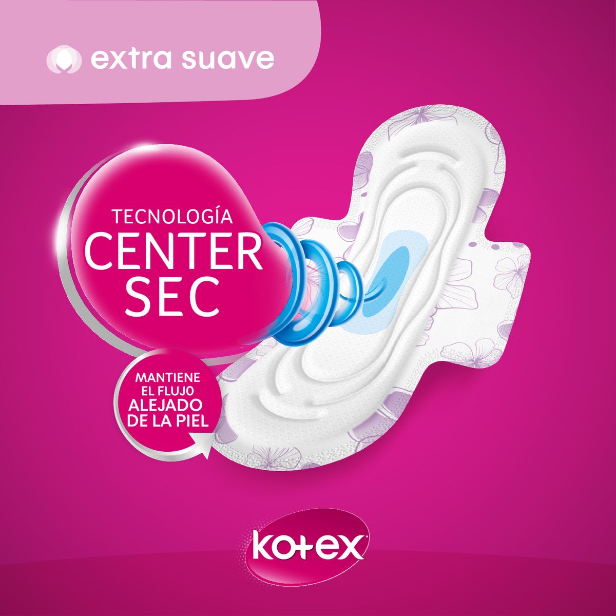 KOTEX - Toalla Higiénica Ultra Fina Tela Suave Con Alas