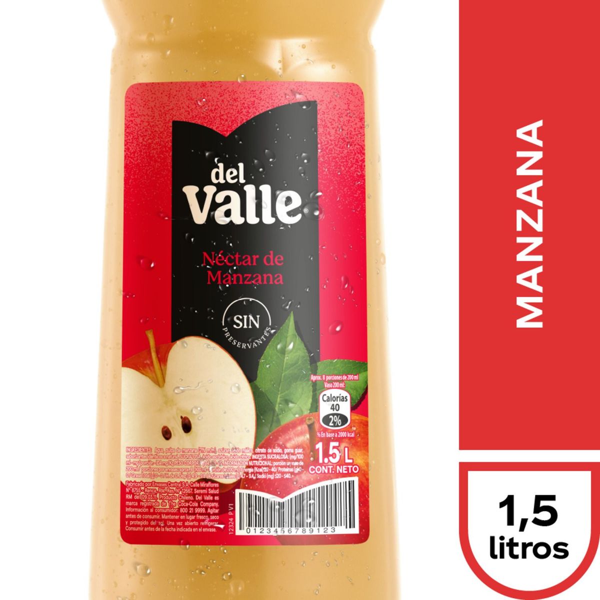 DEL VALLE - Néctar de Manzana Del Valle 1.5 L