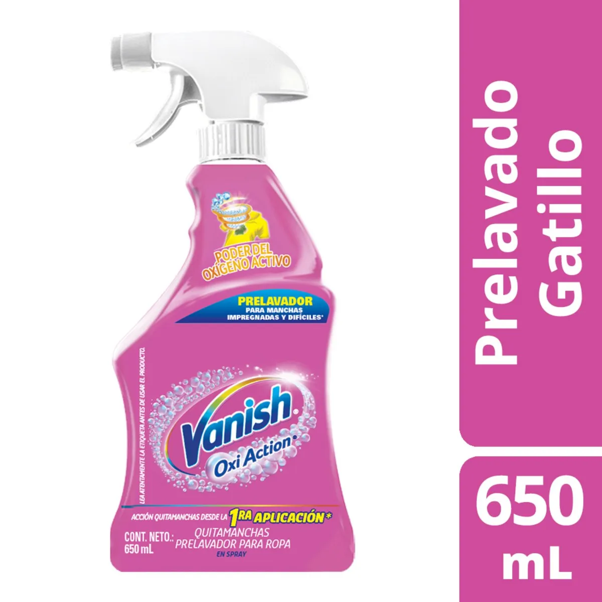 VANISH - Quitamanchas Prelavado Gatillo Vanish 650 ml
