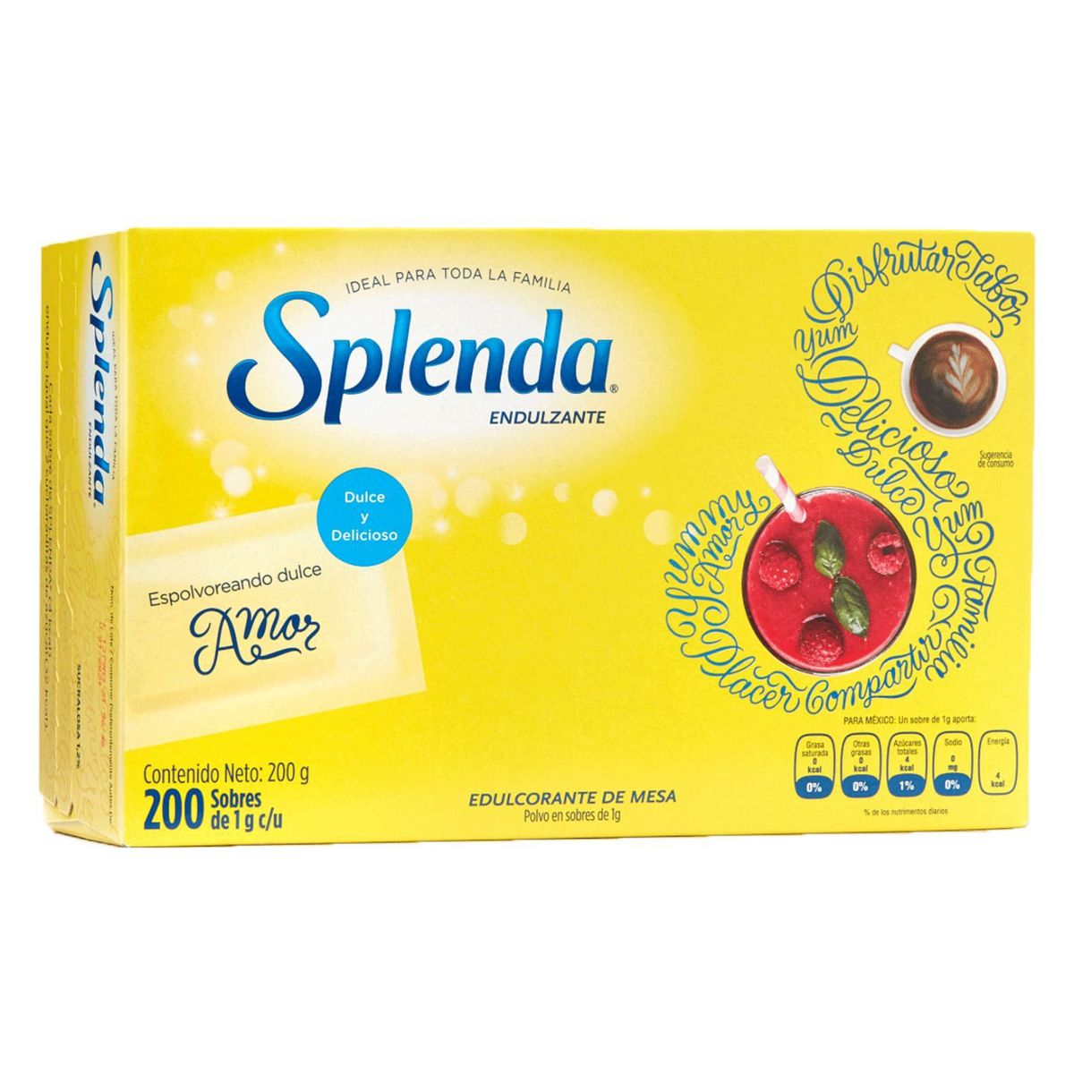SPLENDA - Endulzante Splenda en Sobres 200 Un