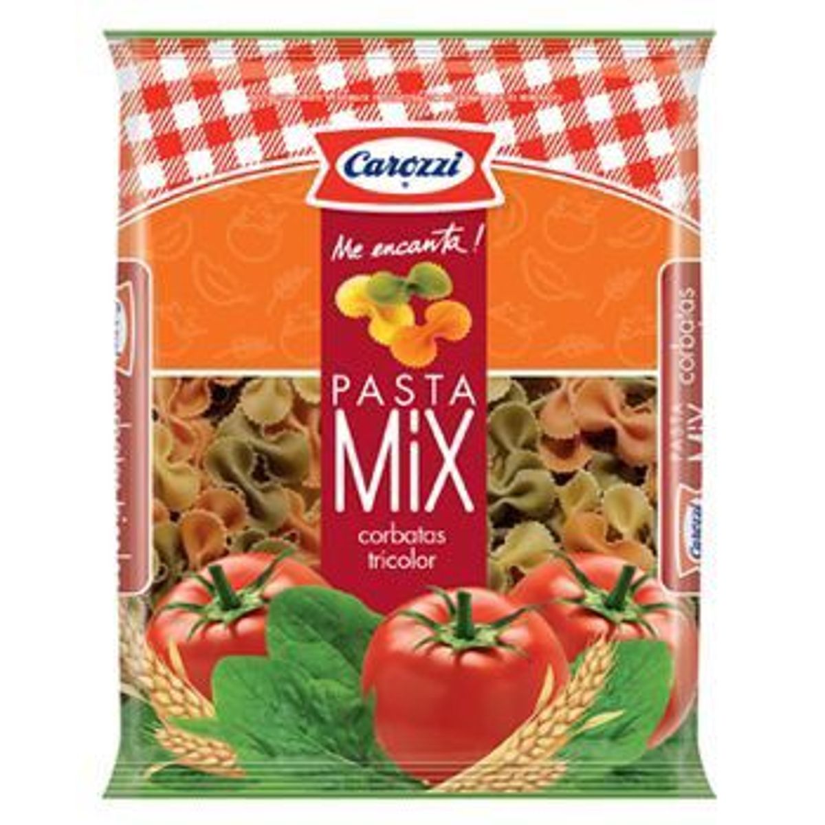 CAROZZI - FIDEO CORBATA TRICOLOR 400 GRS.