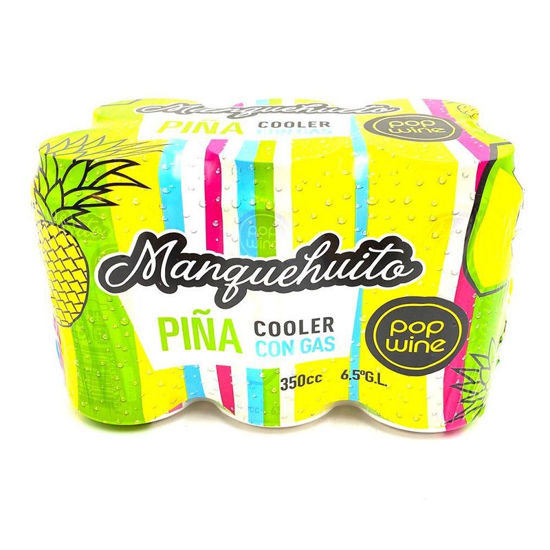 MANQUEHUITO - Sixpack Cooler Manquehuito Pina 6.5° 6 x 350 cc