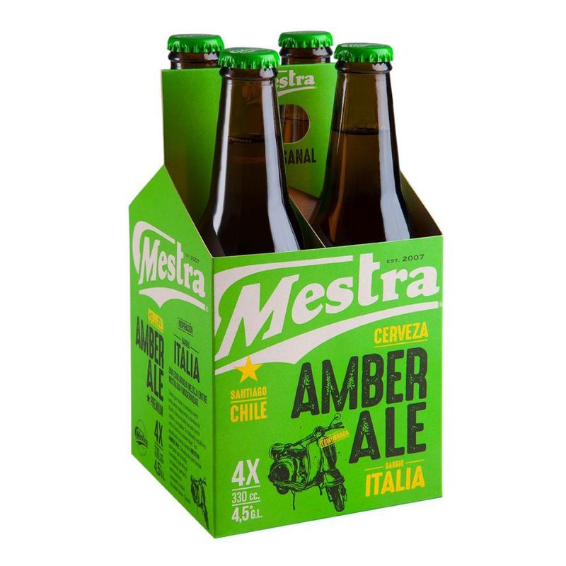 MESTRA - Cerveza Mestra Amber Ale Prem Fourp 4.5g Gl
