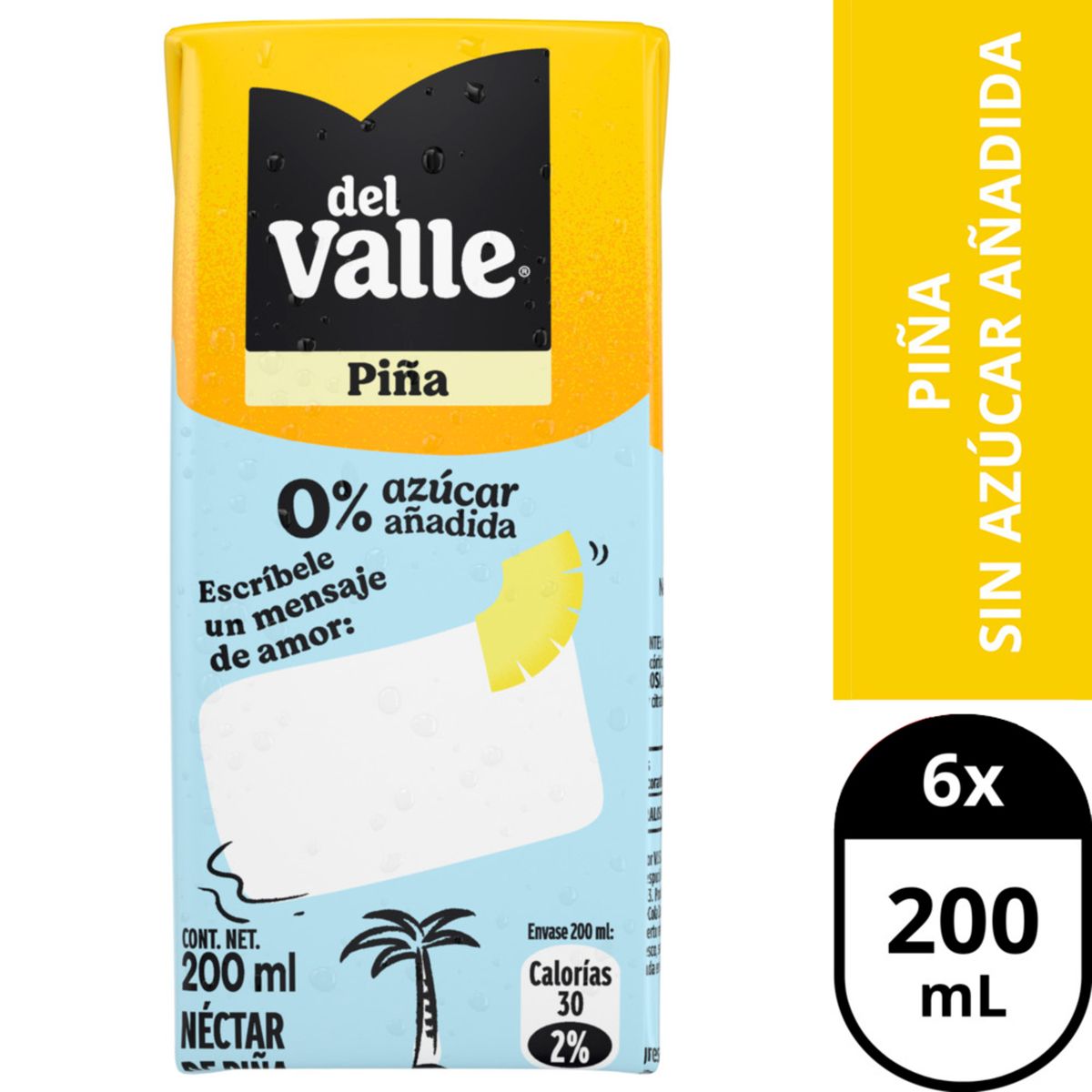DEL VALLE - Néctar Andina del Valle piña 0% azúcar añadida