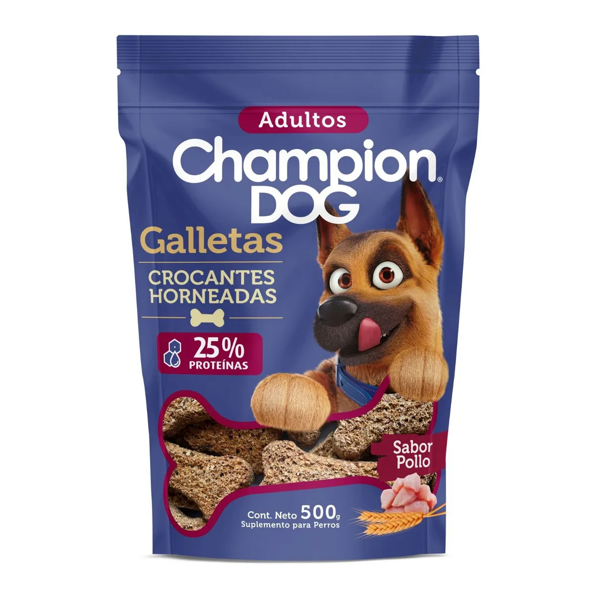 CHAMPION DOG - Snack Galleta Clásica Champion Dog 500 g