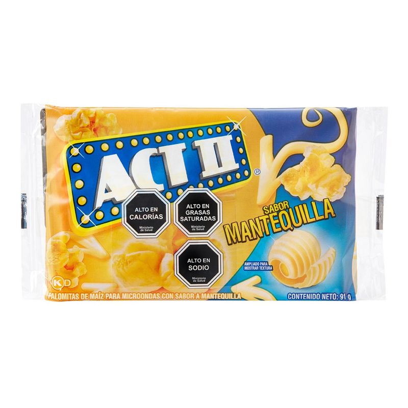 ACT II - POPCORN SABOR MANTEQUILLA 91 GRS.