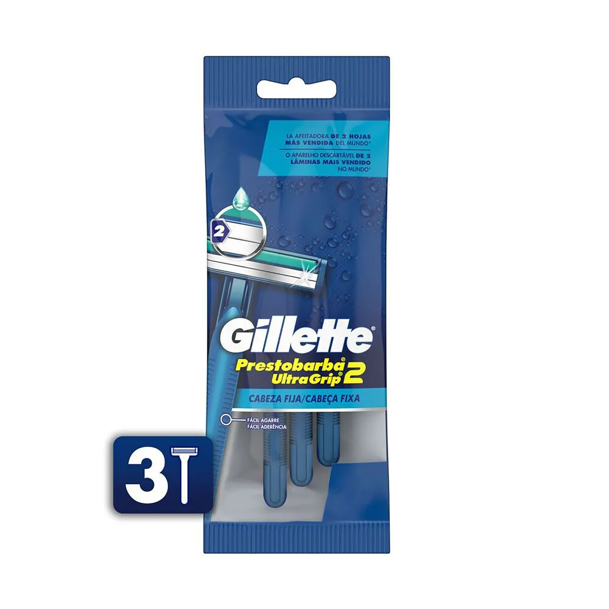 GILLETTE - PRESTOBARBA C. FIJA BOLSA ULTRAGRIP 3UN GILLETTE