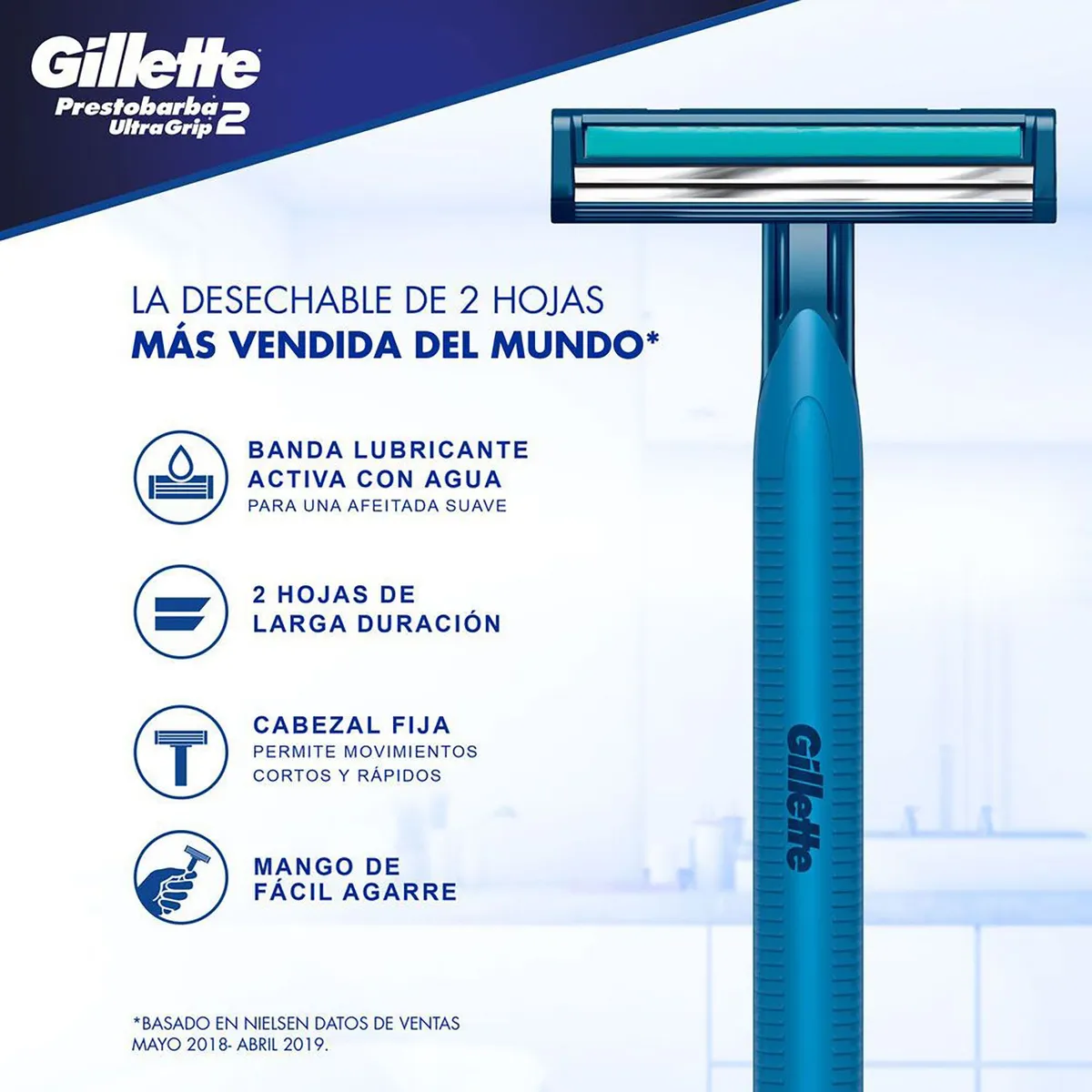 GILLETTE - PRESTOBARBA C. FIJA BOLSA ULTRAGRIP 3UN GILLETTE