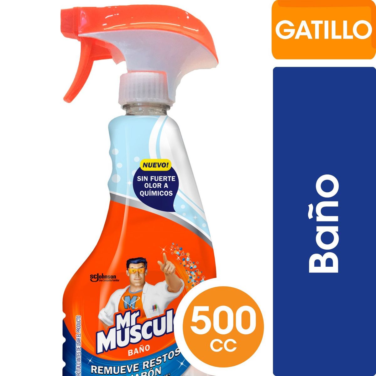MR.MUSCULO - Limpiador de Baño Mr Músculo Líquido Gatillo 500 ml