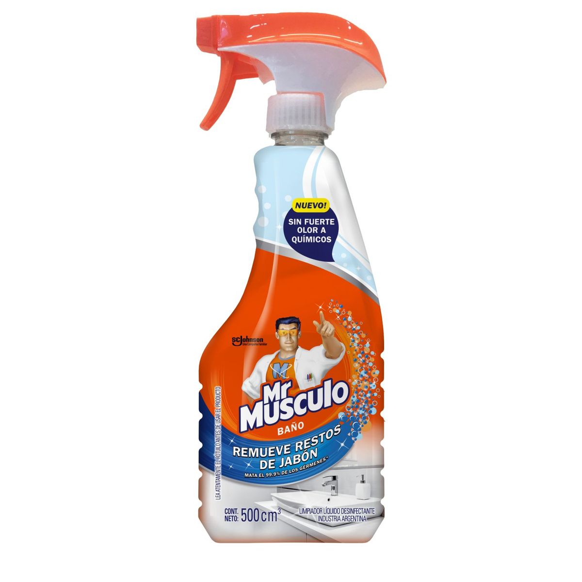 MR.MUSCULO - Limpiador de Baño Mr Músculo Líquido Gatillo 500 ml
