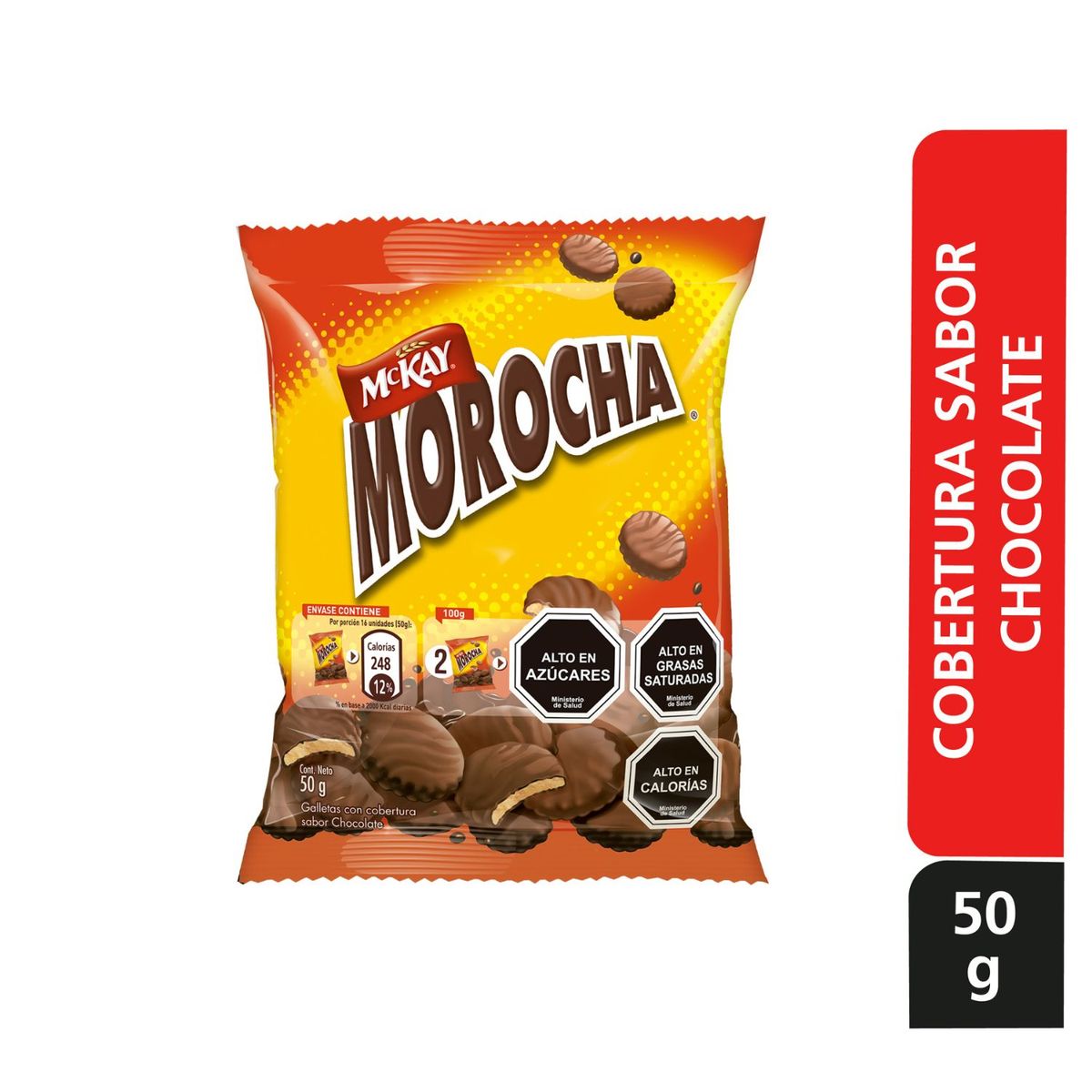 MCKAY - Galleta Morocha con Cobertura de Chocolate Mckay 50 g