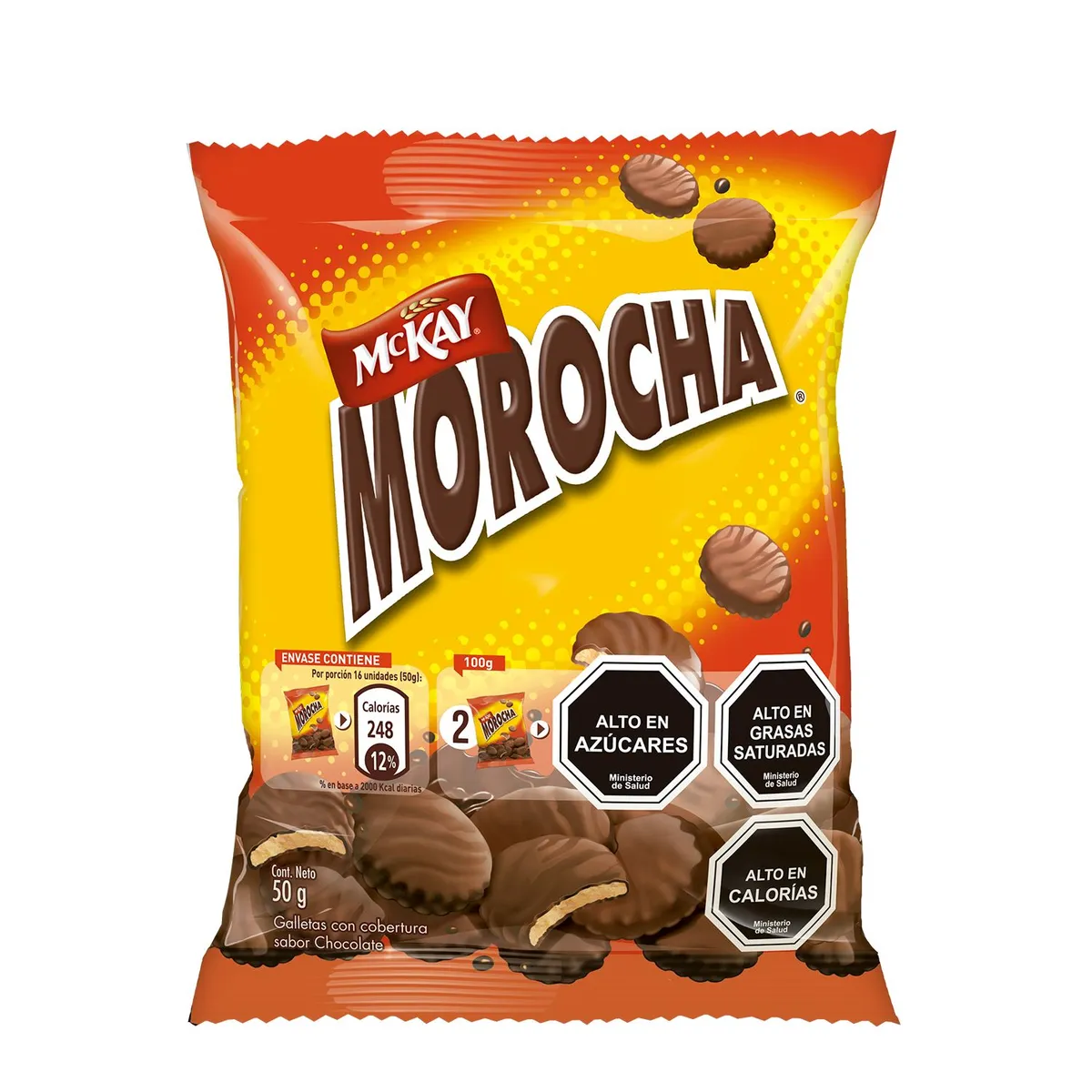 MCKAY - Galleta Morocha con Cobertura de Chocolate Mckay 50 g