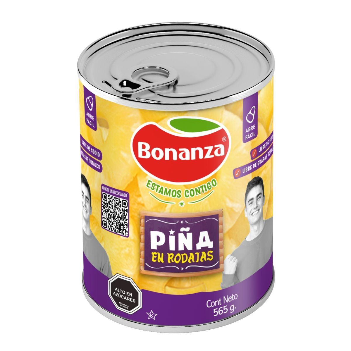 BONANZA - Piña en Rodajas Bonanza 565 g