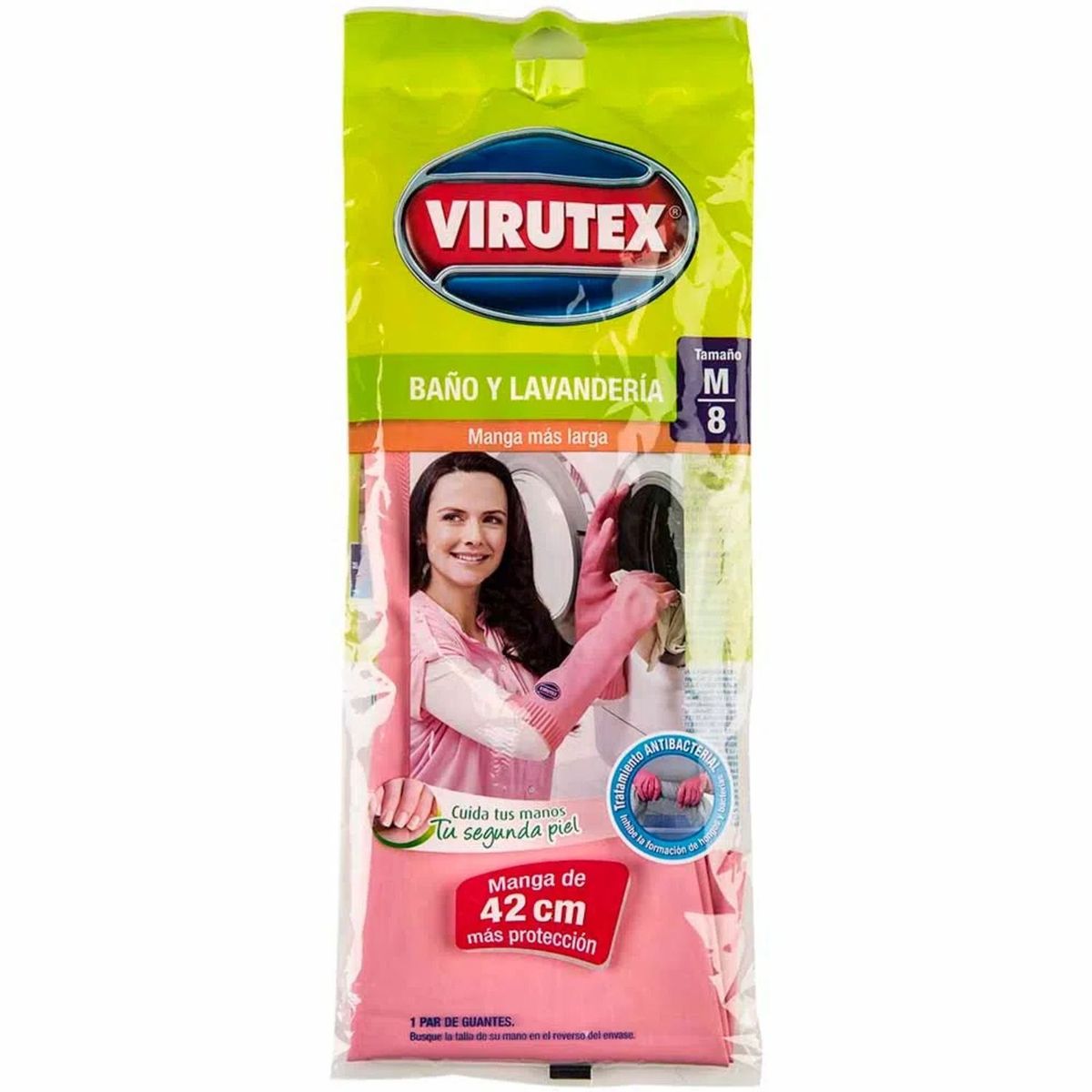 VIRUTEX - Guante para Baño y Lavandería Virutex Talla M 1 Un