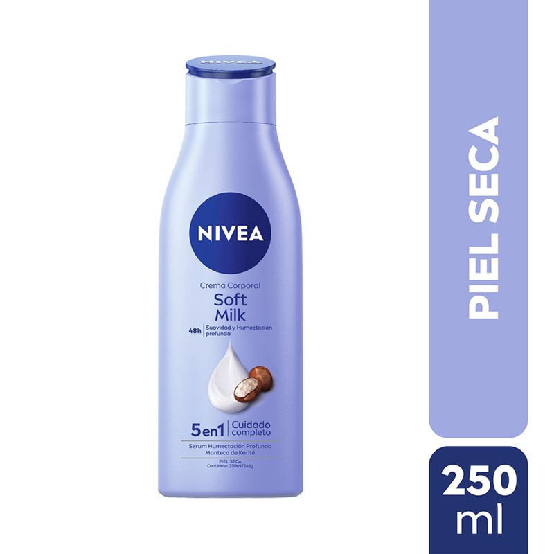 NIVEA - Crema Corporal Nivea Soft Milk Piel Seca 250 ml