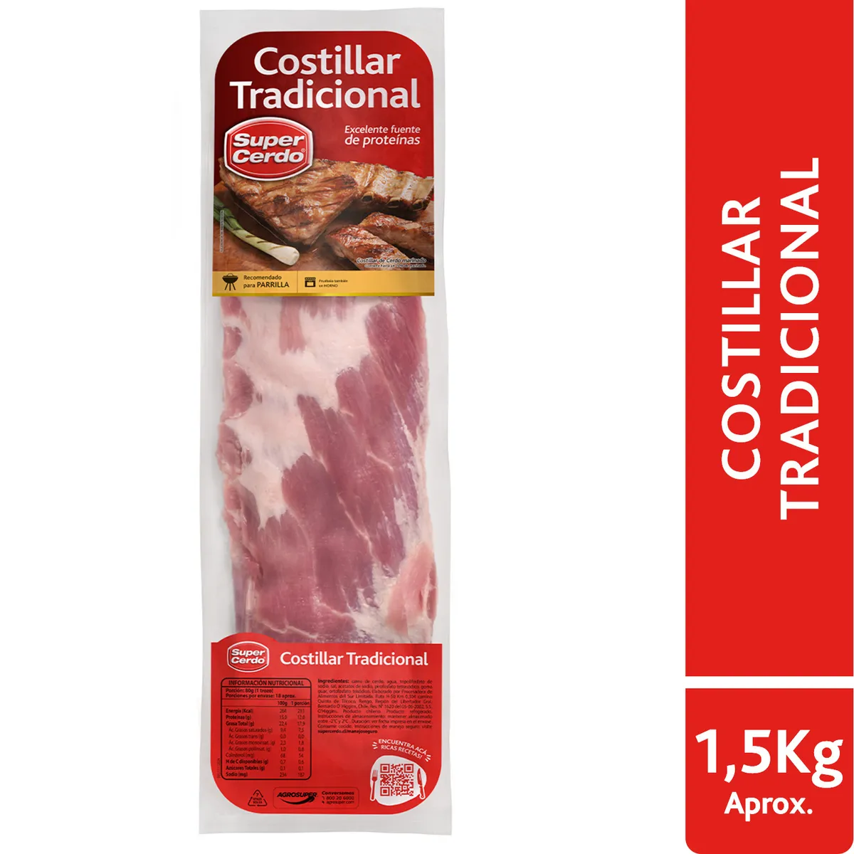 SUPER CERDO - Costillar de Cerdo Tradicional Super Cerdo Peso Variable