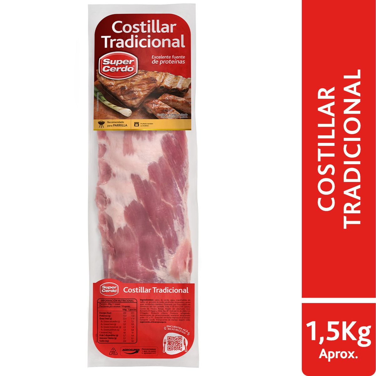 SUPER CERDO - Costillar de Cerdo Tradicional Super Cerdo Peso Variable
