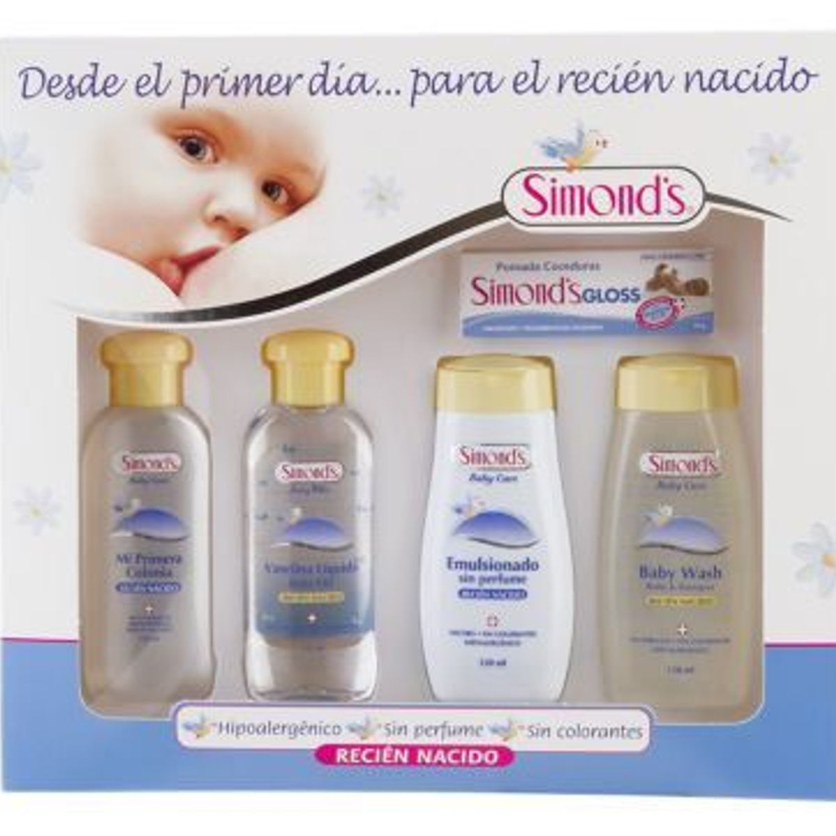 SIMONDS - Pack Recién Nacido Simonds Hipoalergénico 4 Un