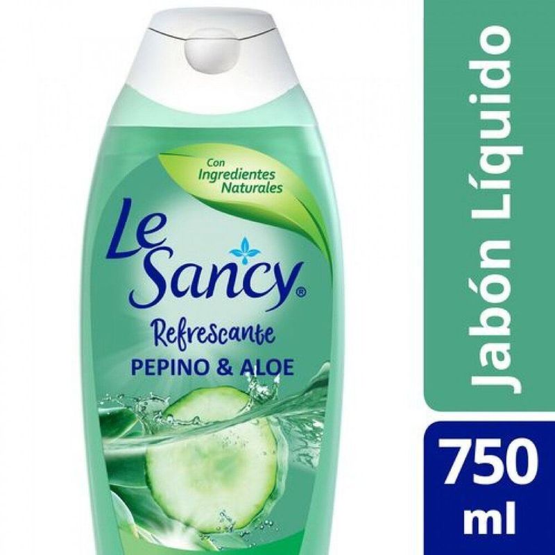 LE SANCY - Jabón Botella Líquido Pepino & Aloe